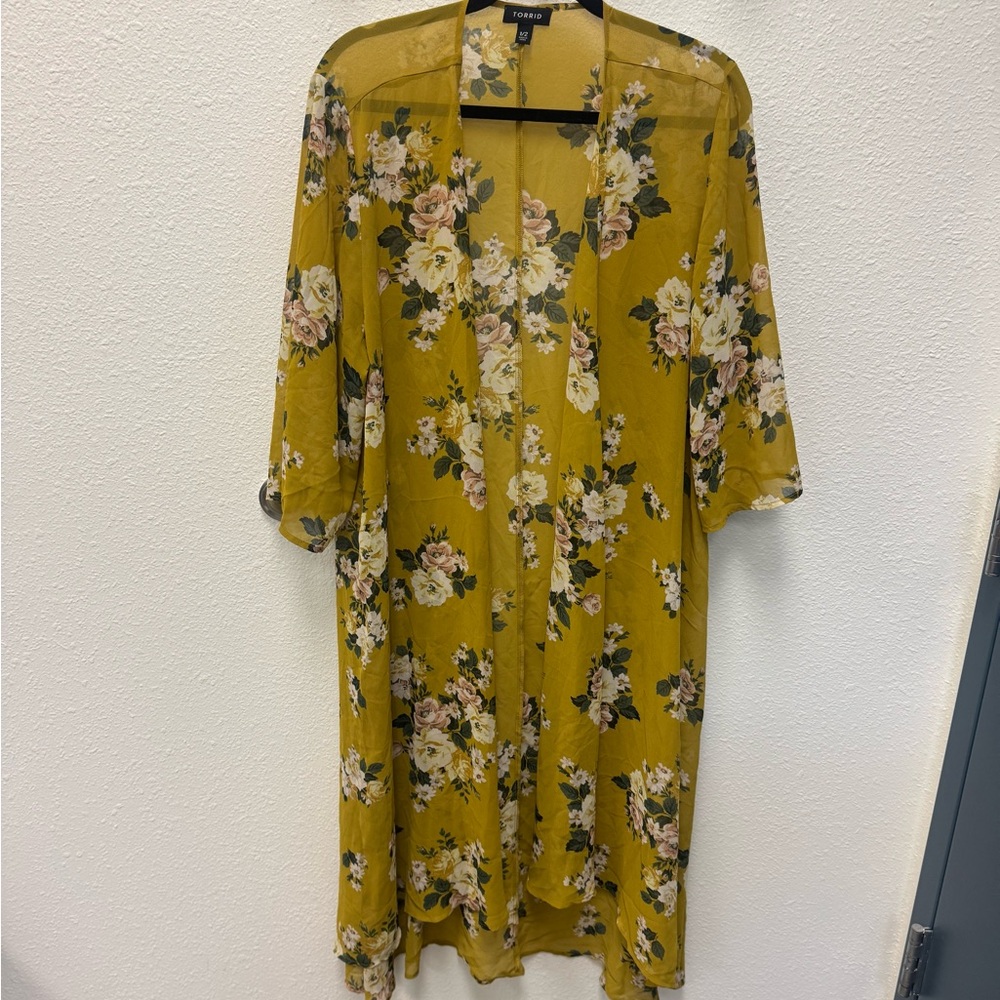 Torrid Chiffon High-Low Kimono